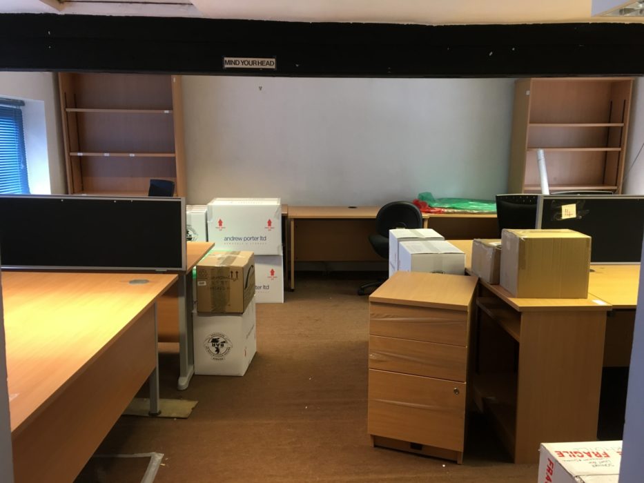 The newly emptied room. This time being emptied for the move to Juniper House.