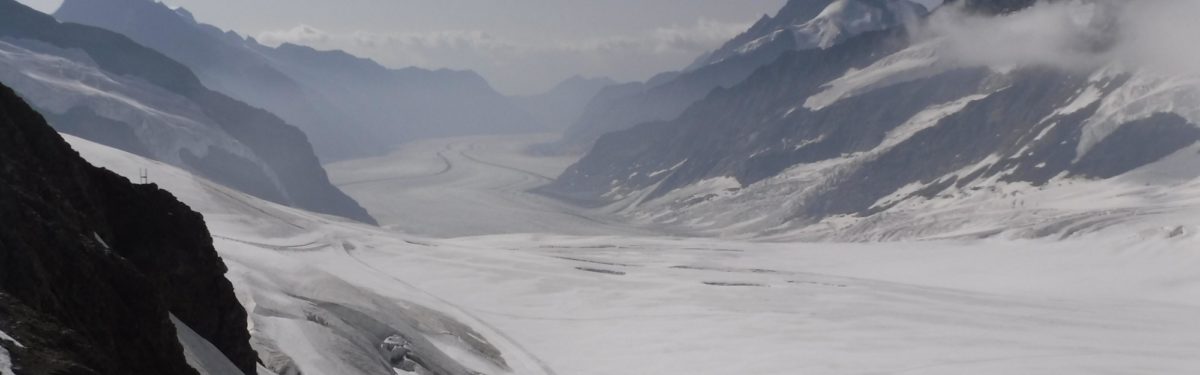 01 The Aletsch Glacier Runs South From Jungraujoch For 20Km