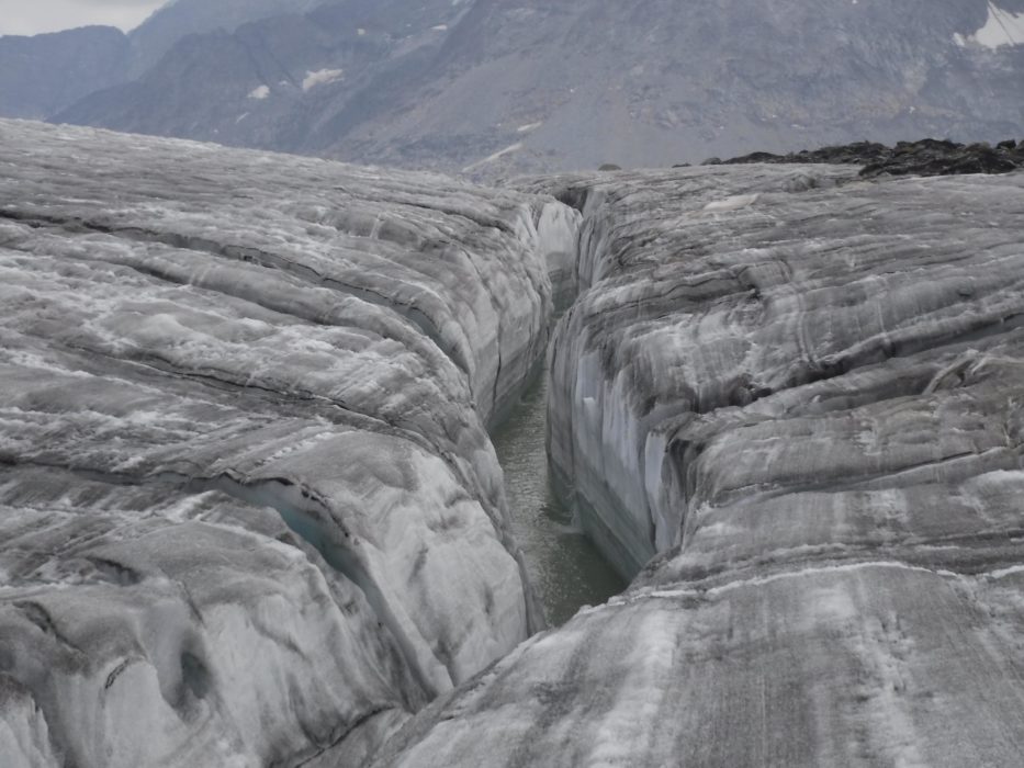 09 Eventually Crevasses Became Too Wide To Cross And We Had To Divert Around Them
