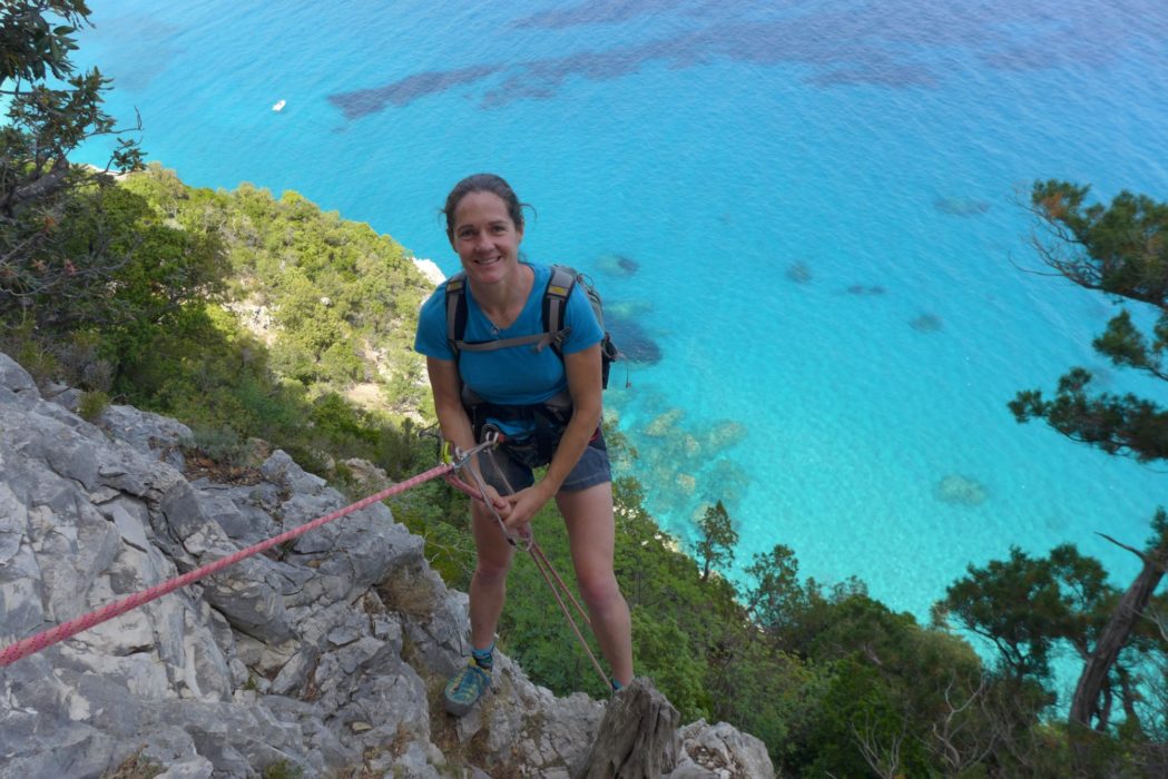 Tania On The Last Abseil During A Recce With Friends Mariangela And Tore
