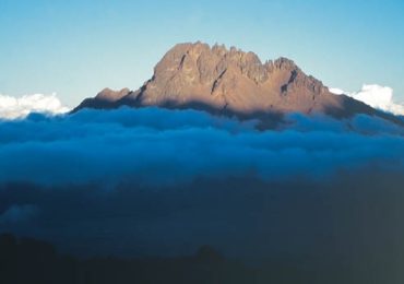 011 Mawenzi Seen At Dusk Above Band Of Cloud From Kibo Hut Rongai Route Mawenzi Tarn Hut To Kibo