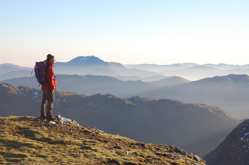 On An Caisteal Looking At Ben Lomond