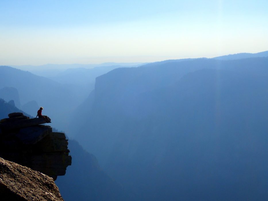 Atop Half Dome Just Before Sunset