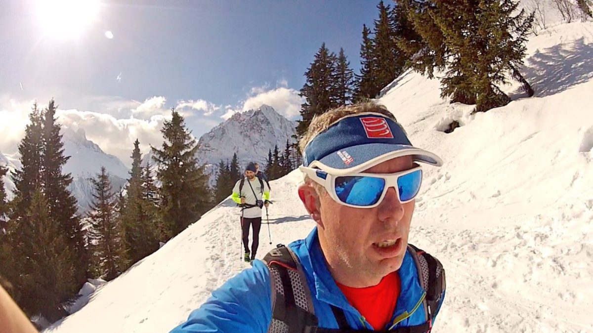 Running On The Trails Above Les Granges