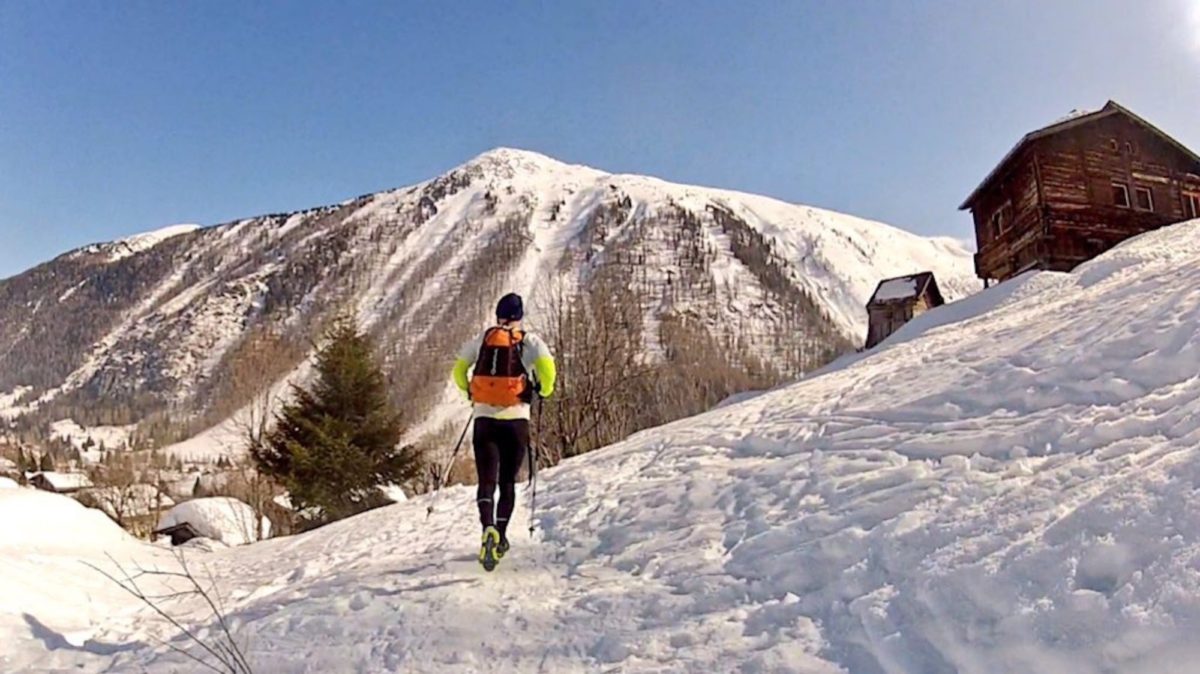Winter Running In Le Buet