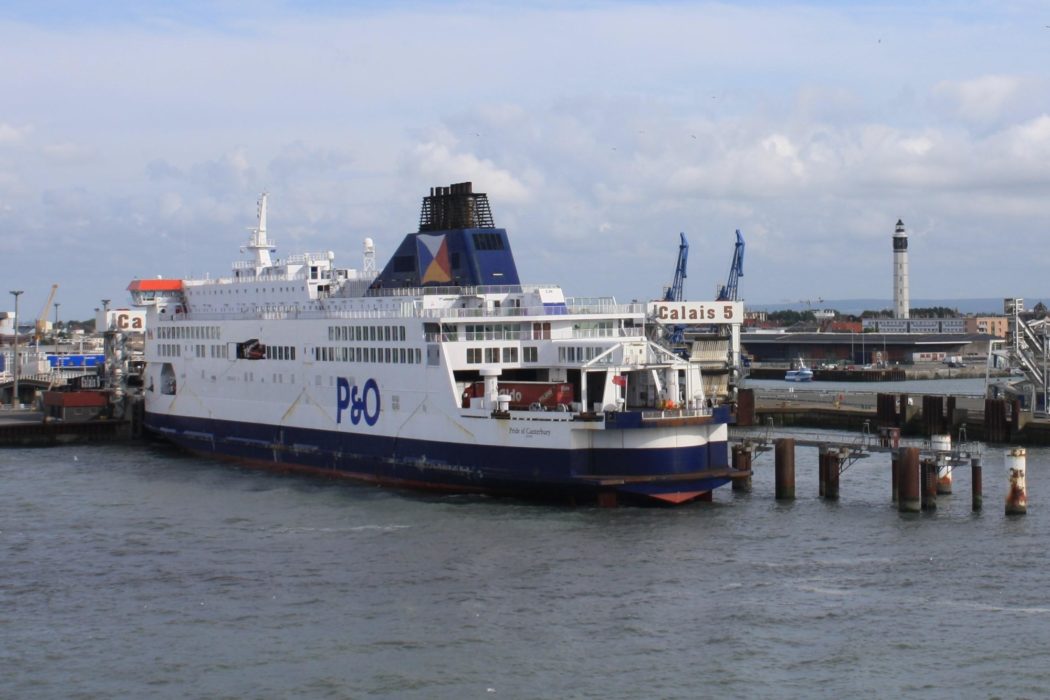 P014 Frequent Ferries Operate Across The English Channel Between Dover And Calais