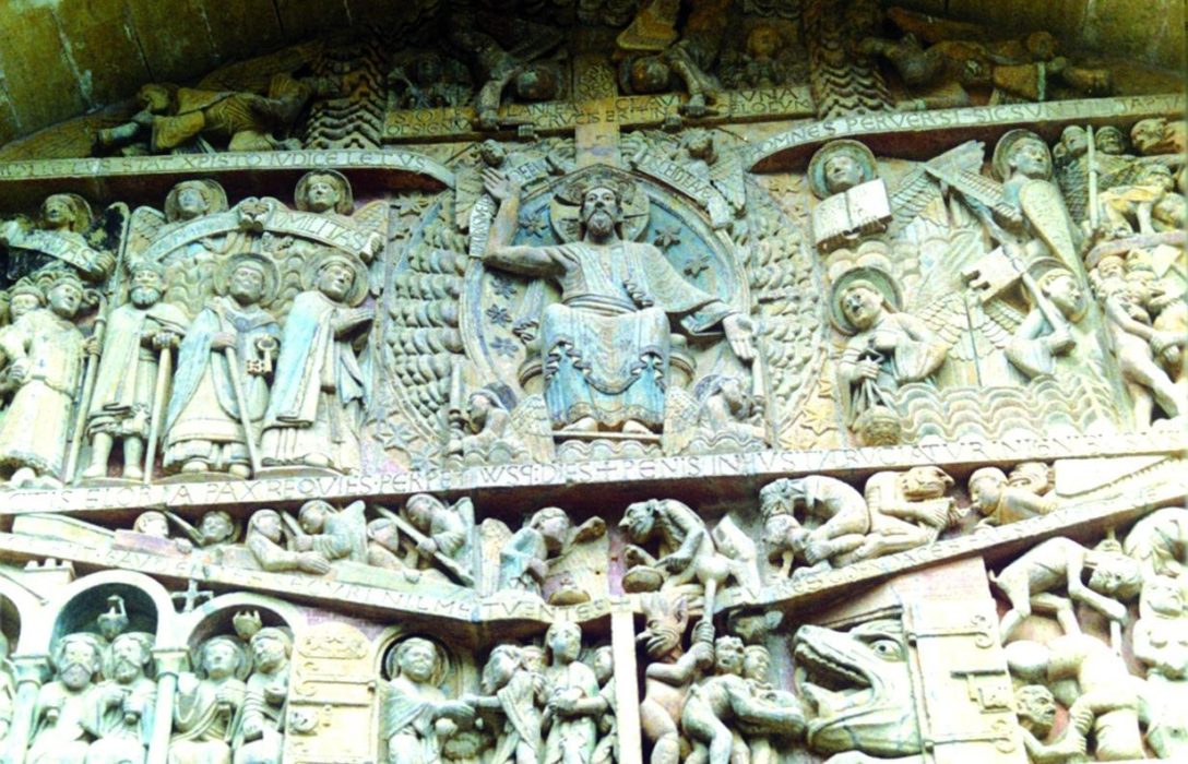 Detail Of Tympanum, Conques Cathedral (Photo Marigold Fox)