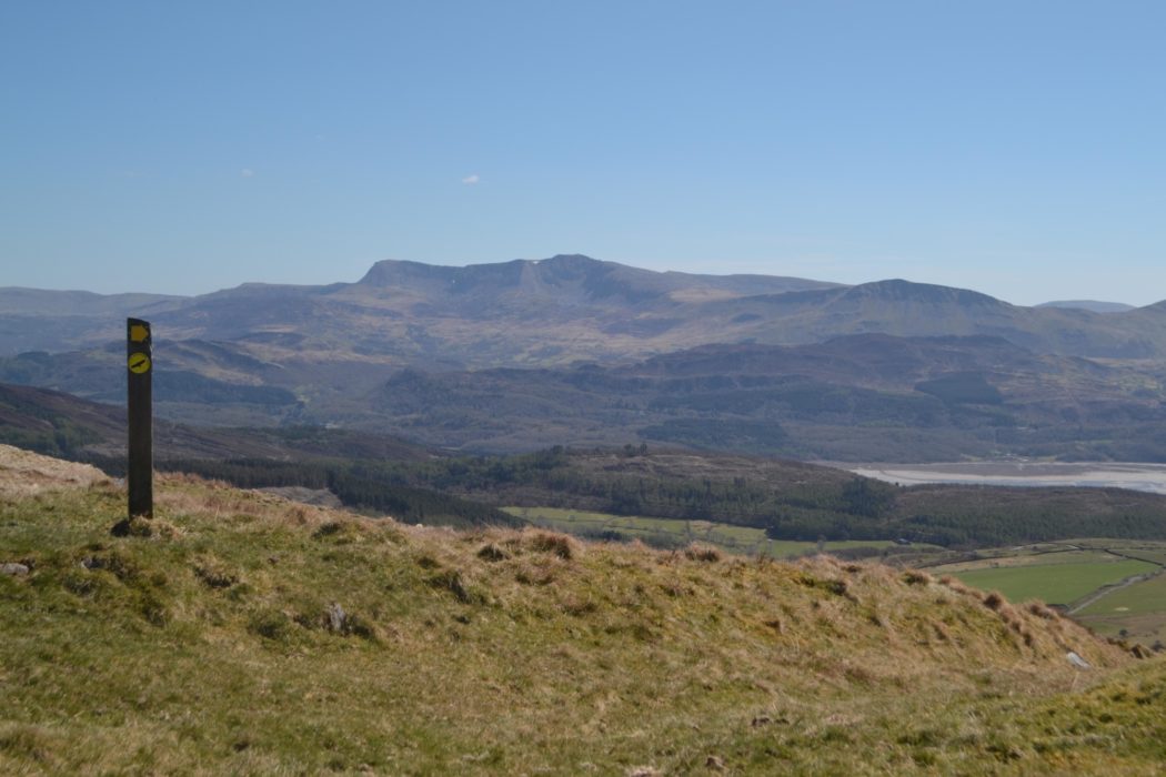 On the approach to Barmouth, on the alternative hill route, Cadair Idris comes magnificently in view