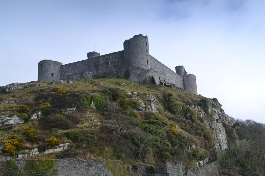 Harlech Castle seems a natural extension of the former coastal cliffs