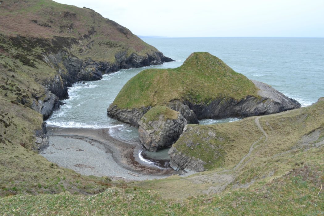 Dramatic coastal scenery south of Newquay