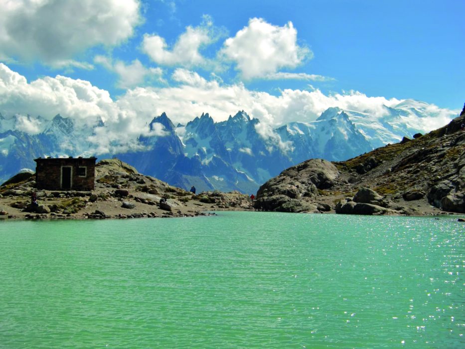 Lac Blanc, with its classic view of Mont Blanc and the Aiguilles