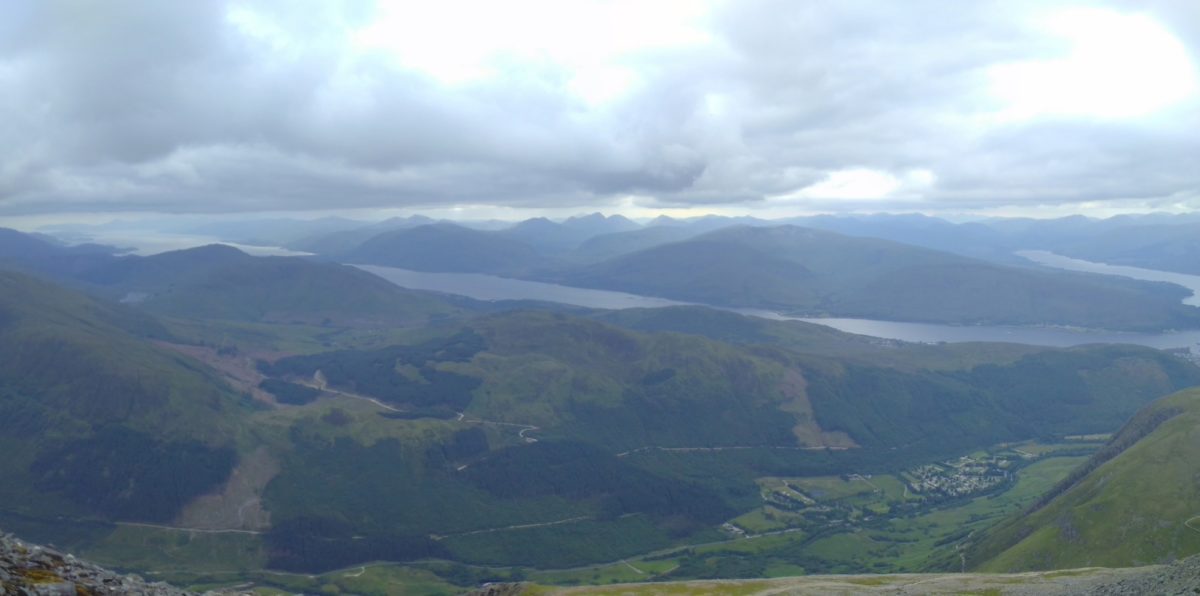 Glen Nevis And Loch Linnhe From The Descent Of Ben Nevis