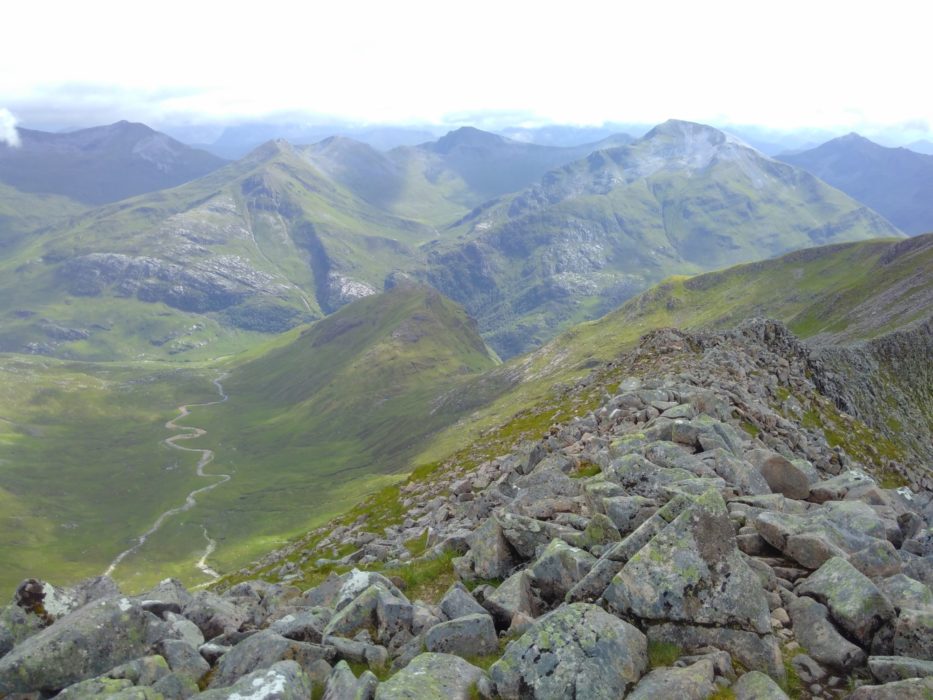 The Mamores From The Carn Mor Dearg Arete