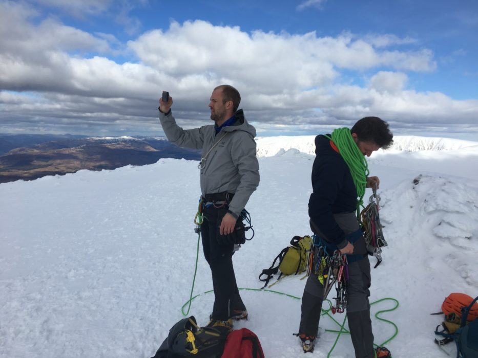 After finishing up Ledge Route (II), we sorted the gear and ate the Easter egg