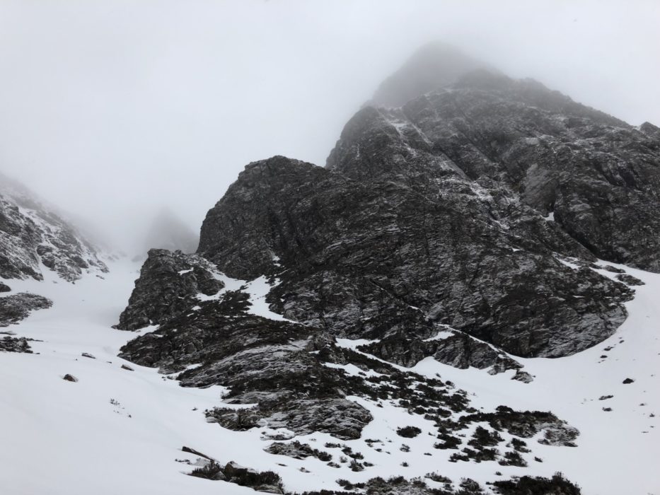 Our approach gully turned out to be over 400m high