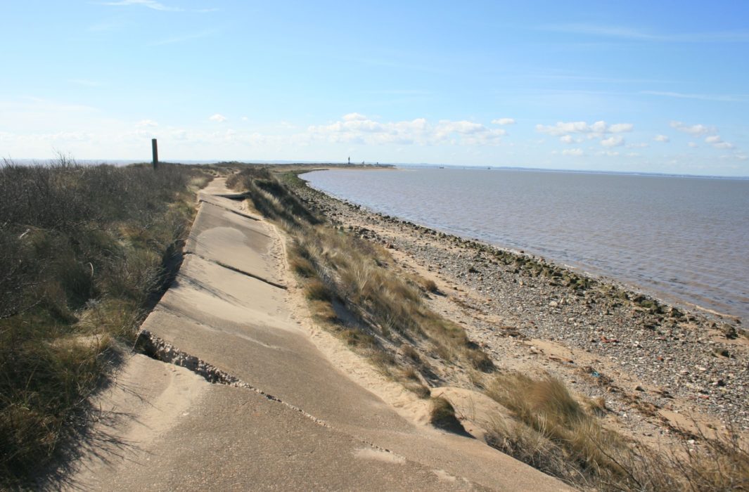 Damaged Road On Spurn Head
