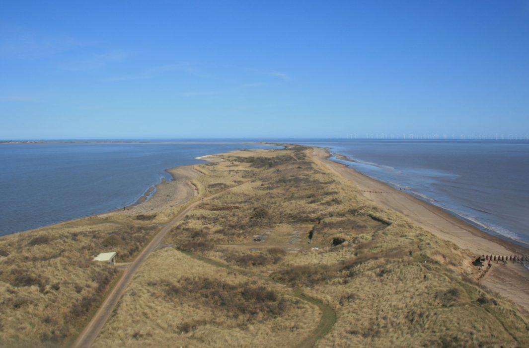 Looking Back To The Mainland From Spurn Head Lighthouse