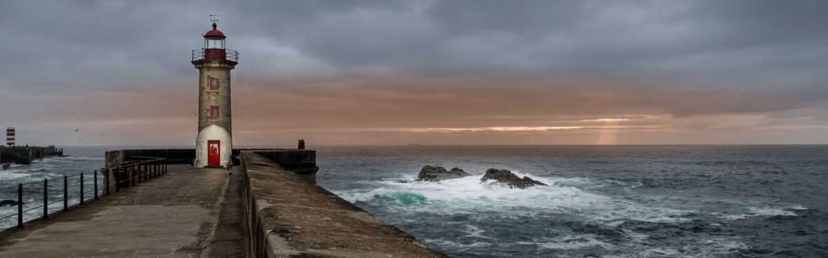 Felgueiras Lighthouse Foz Do Douro on the Coastal Camino