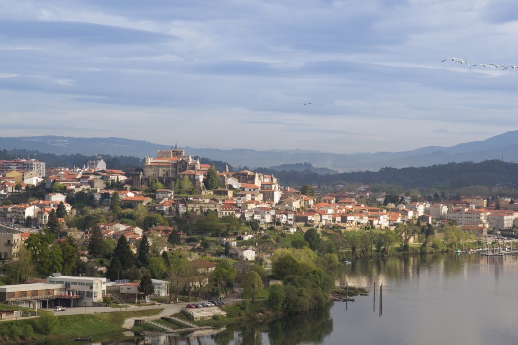 Central Camino: View Of Tui Across The River Minho From The Pousada De Sa Teotonio, Valenca