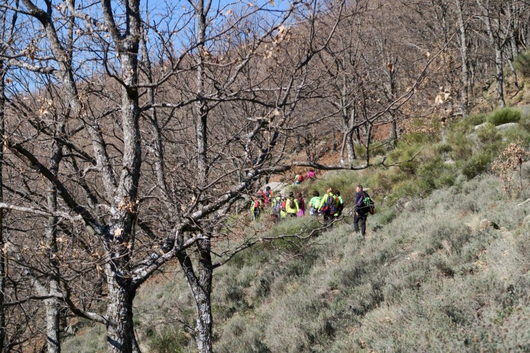 Walking towards the Collado de Las Losas