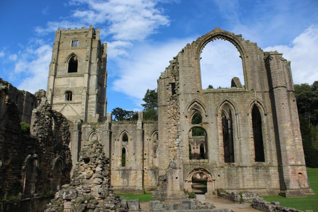 The medieval ruins of Fountains Abbey