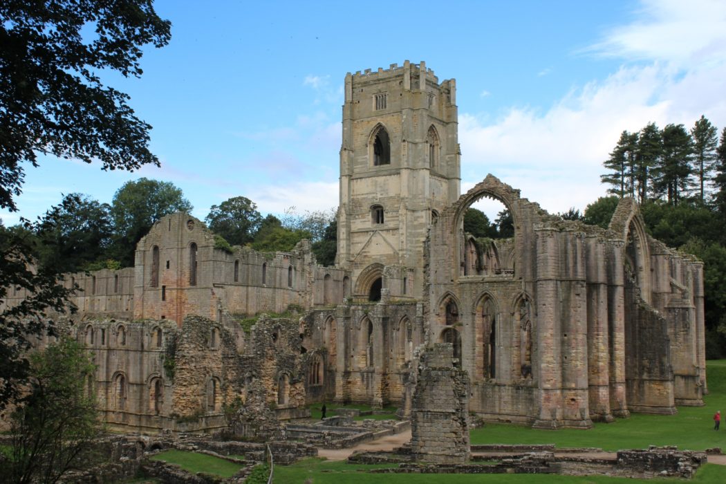 The monastic ruins of Fountains Abbey