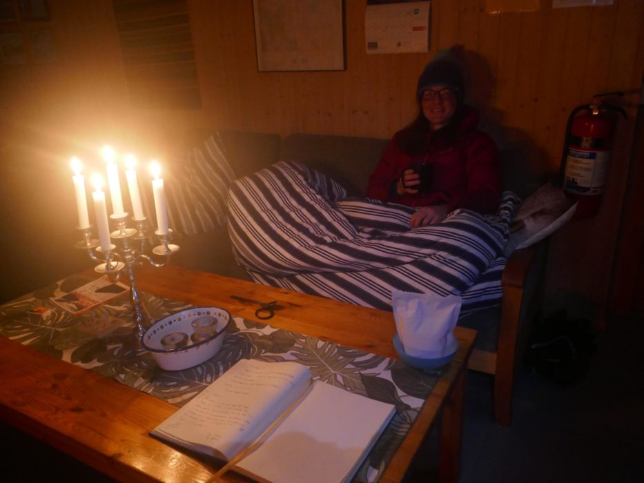 Relaxing in Virvasshytta