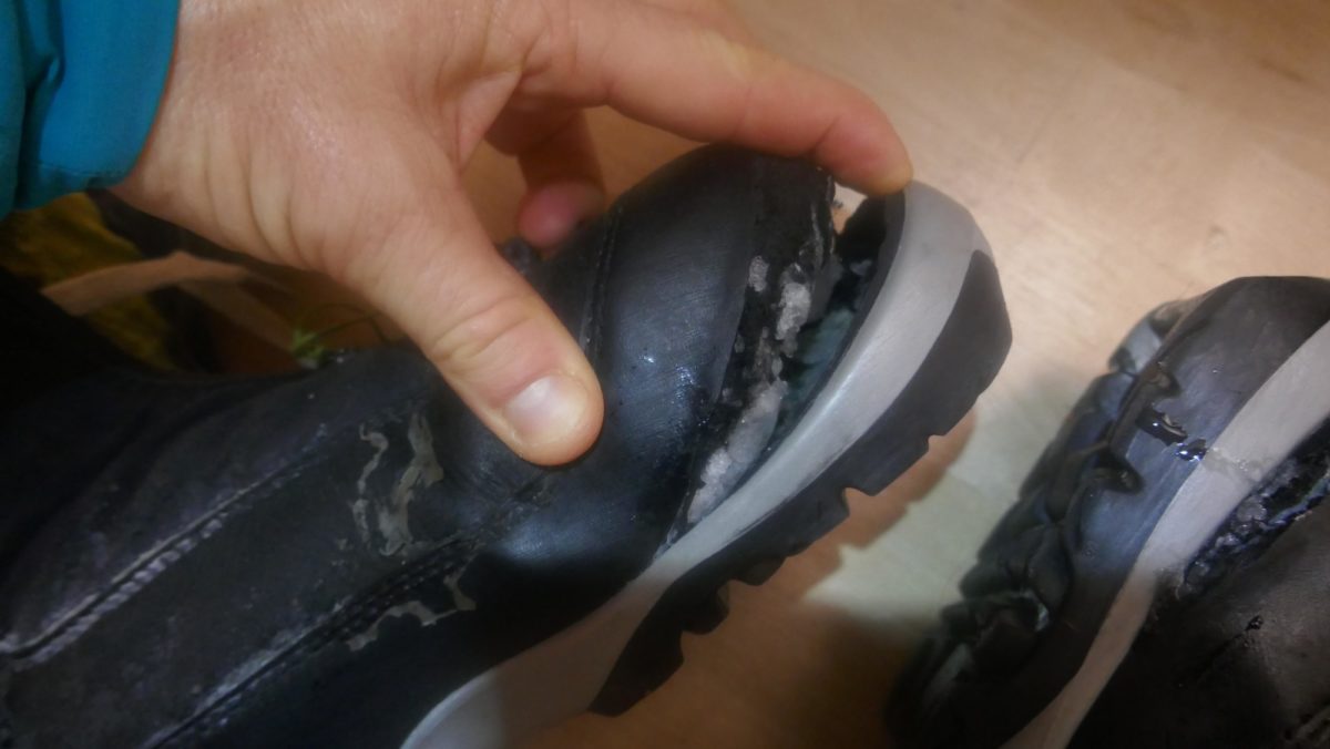 Boot destruction