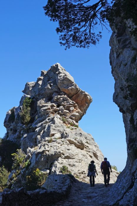 Bretxa Vella is a remarkable mountain pass between Lluc and Caimari