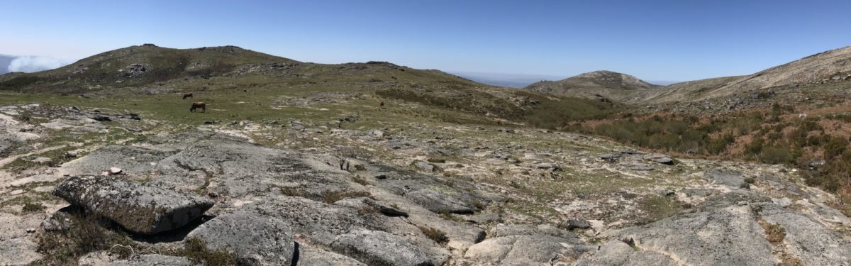 Bare granite ridge en route to Pedrada