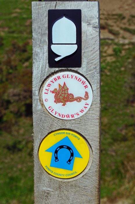 Glyndŵr’s Way - the only National Trail that boasts having two logos.