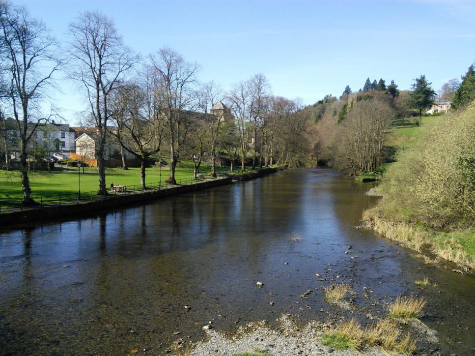 The River Severn, seen when leaving the little town of Llanidloes.