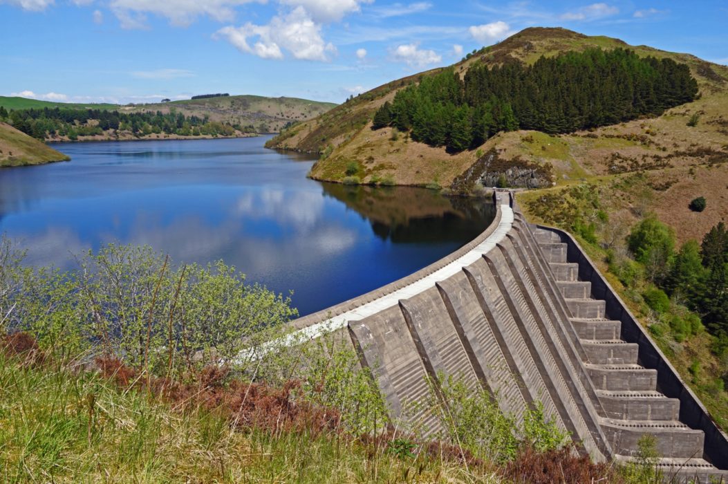Llyn Clywedog is one of two impressive reservoirs seen on the trail.