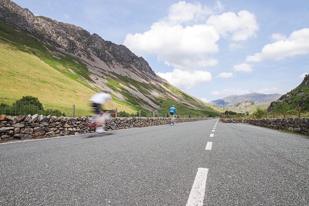 Heading along the Nantlle valley to Rhyd Ddu