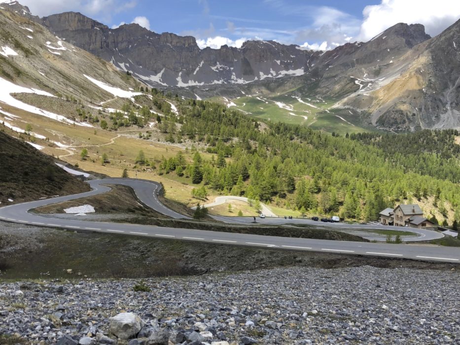 View North With The Refuge Napoleon A Few Hairpins Below The Top Of The Izoard