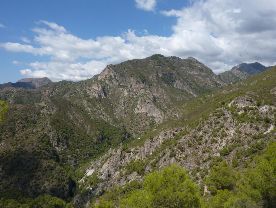 Looking northwest towards the Sierra de Almijara