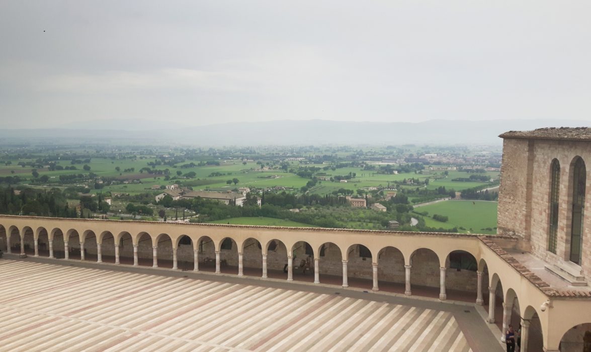 View from the Basilica di San Francesco at Assisi