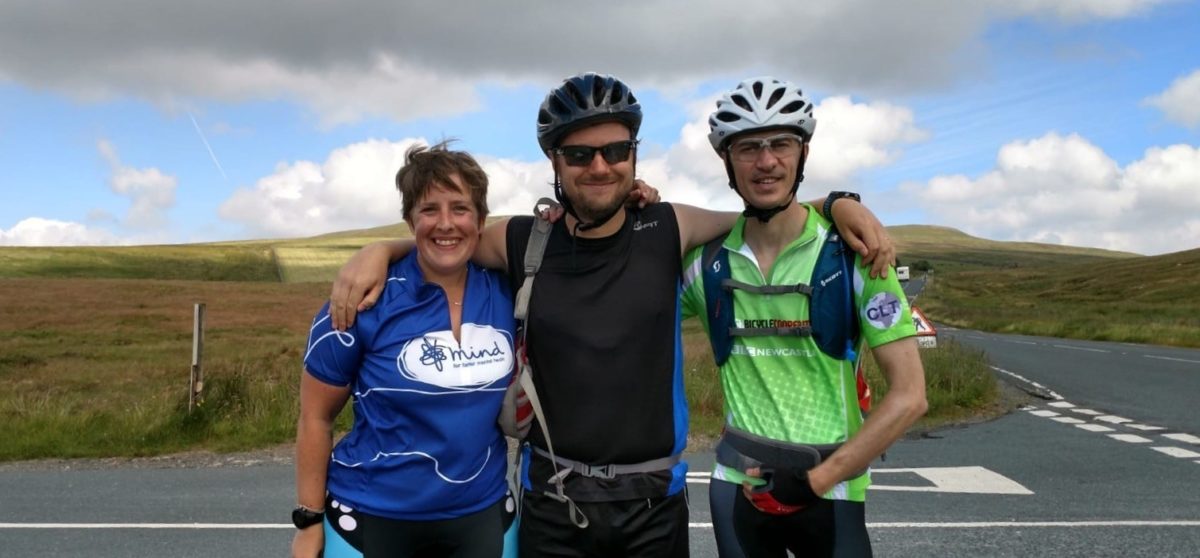 At the first Feed Station on the Yorkshire Dales sportive