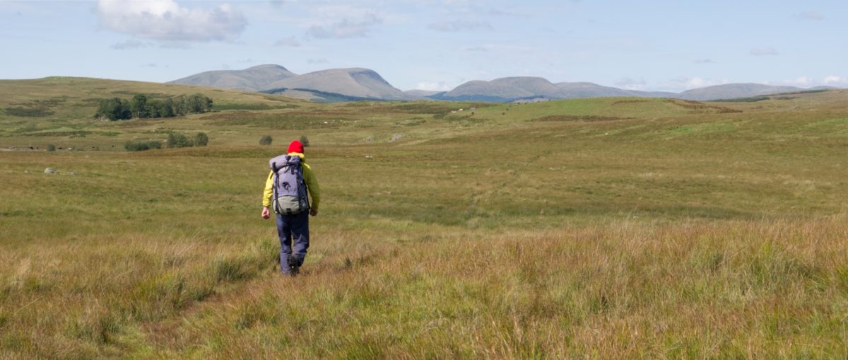Barlaes moor, heading north towards Cairnsmore of Carsphairn (Stage 5)