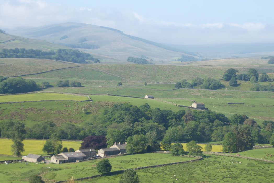 Looking back from Gt Shunner Fell in early morning (Day 2 - day 9 in the guide).