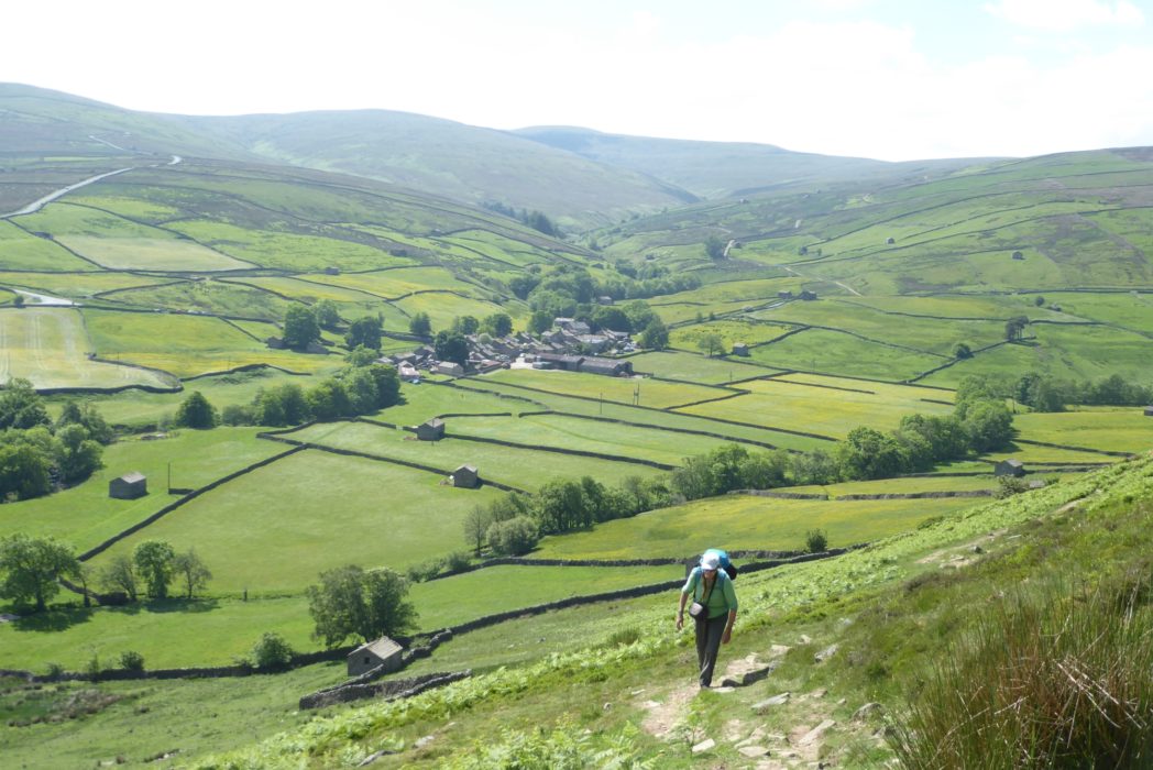 After a good lunch in the idyllic village of Thwaite seen here, the way continues over Kisdon Hill to the delightful hamlet of Keld (Day 2 - day 9 in the guide).