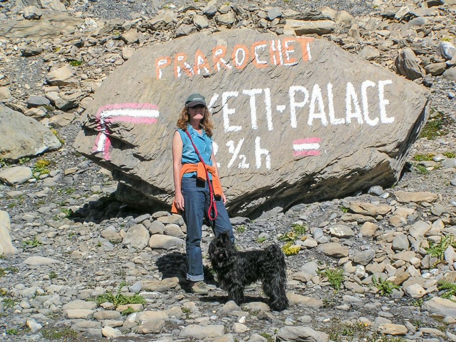 Sabine and Khampa in the Valais, Switzerland