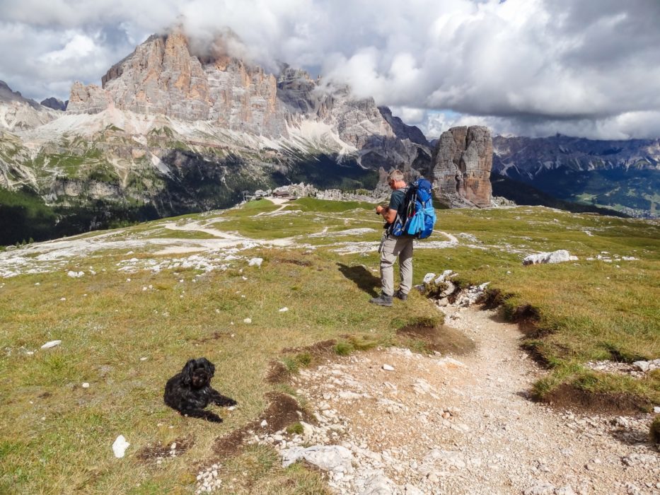 The Dolomite Mountain Trail No 1 is one of many long-distance walks we have done with our dog