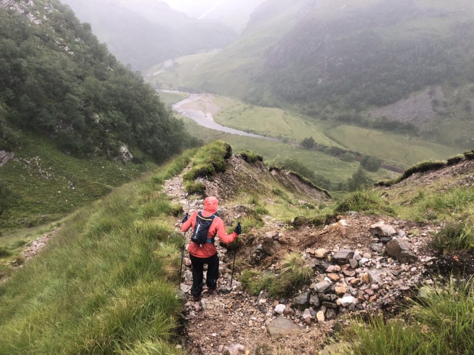 Caroline Used Her Poles On The Last Descent When Youre Tired Or Injured Poles Can Help You Move Faster