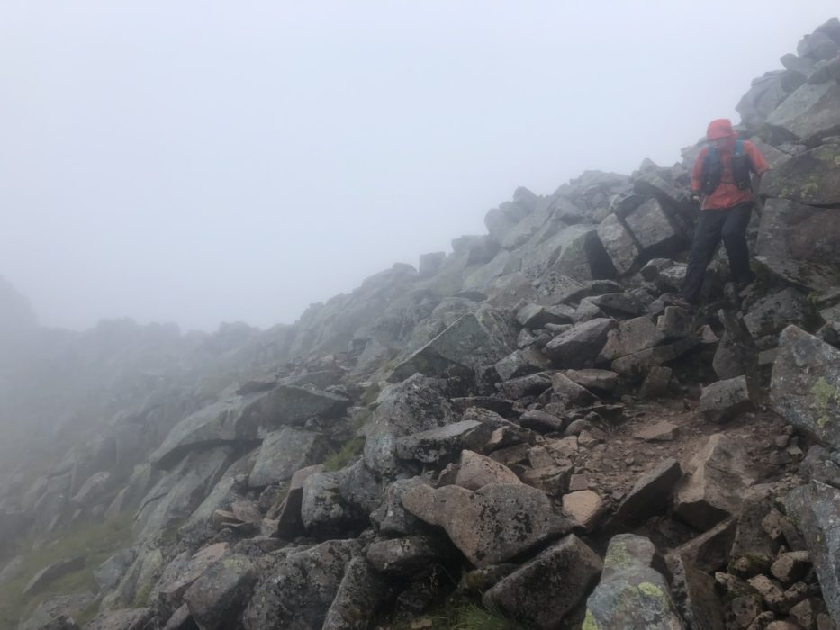 The Rocks On The Carn Mor Dearg Arete Were So Slippery We Really Had To Take Our Time And Be Careful
