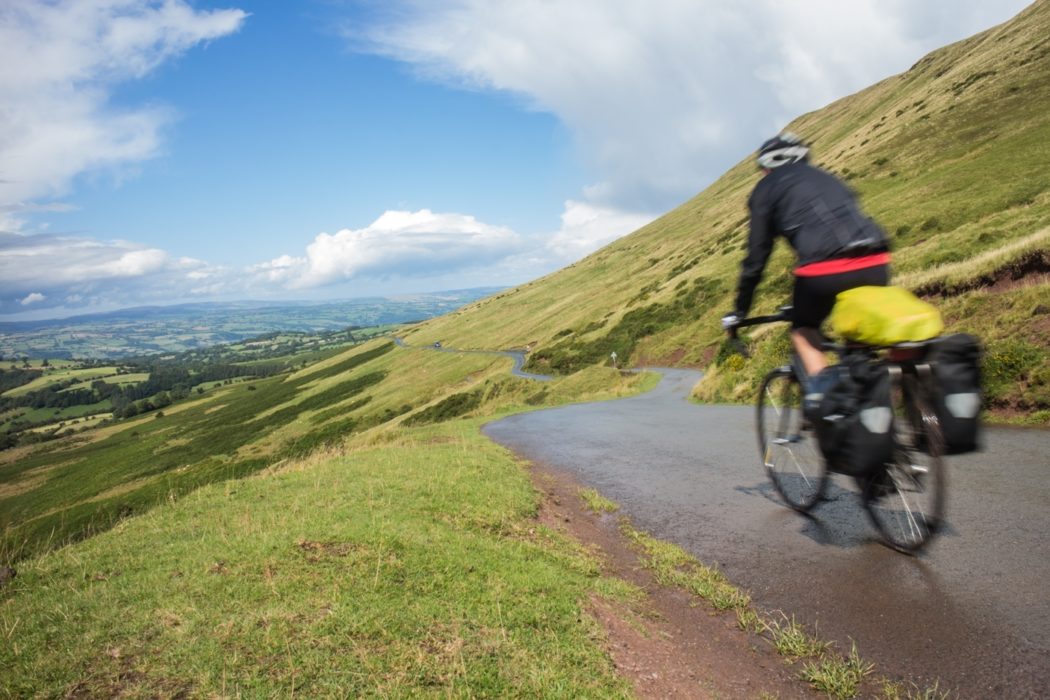 Heading down the Gospel Pass towards Hay-on-Wye