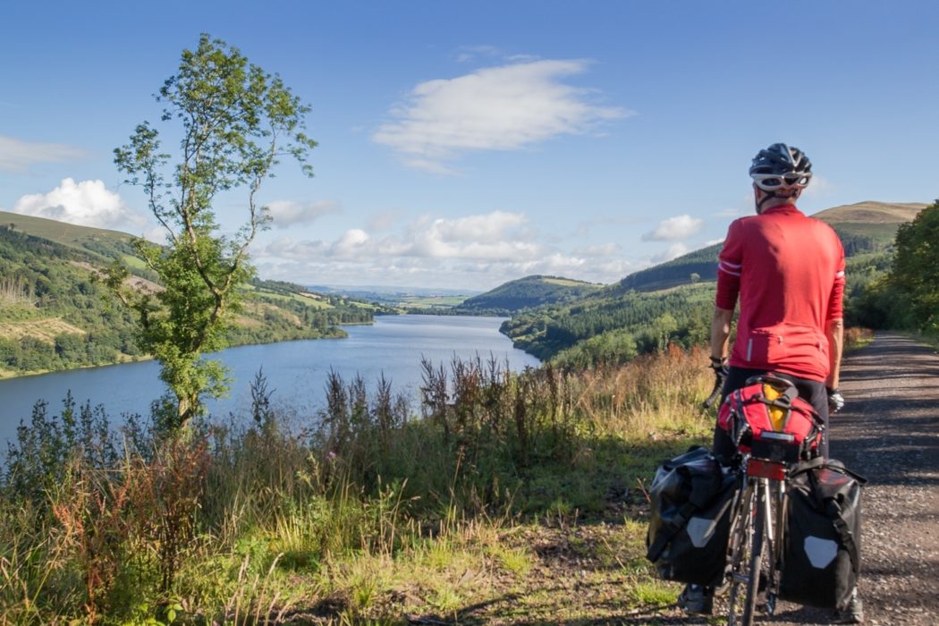 Looking north along Talybont Reservoir