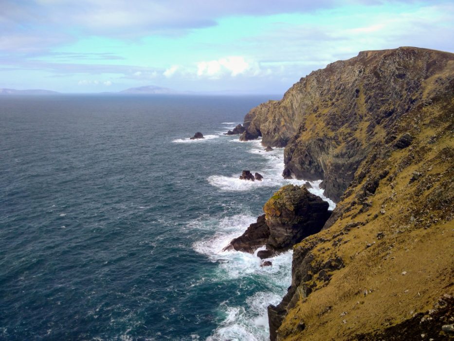 Bray Head and the distant Dingle Peninsula