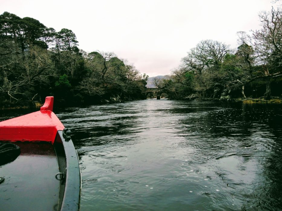 On the boat up to Lord Brandon's Cottage
