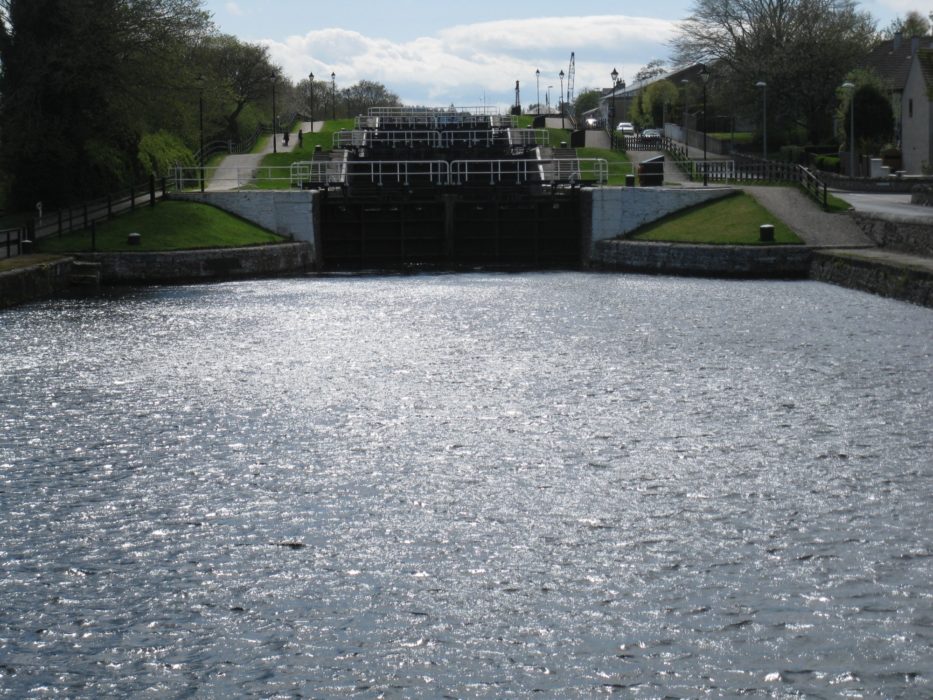 The impressive Lock system at Fort Augustus